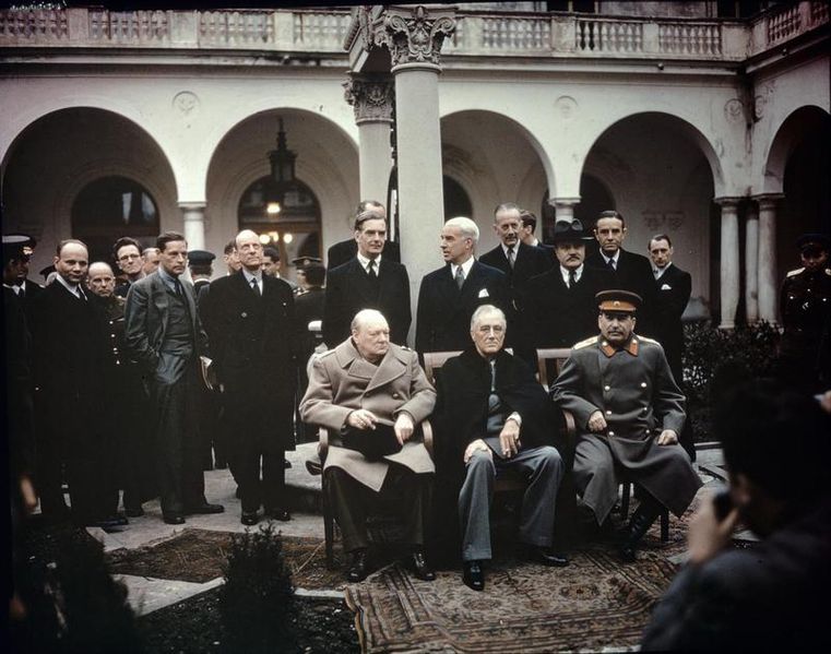 1945 Stalin Franklin tin 54mm CC17 Yalta Conference Churchill February 4-11 
